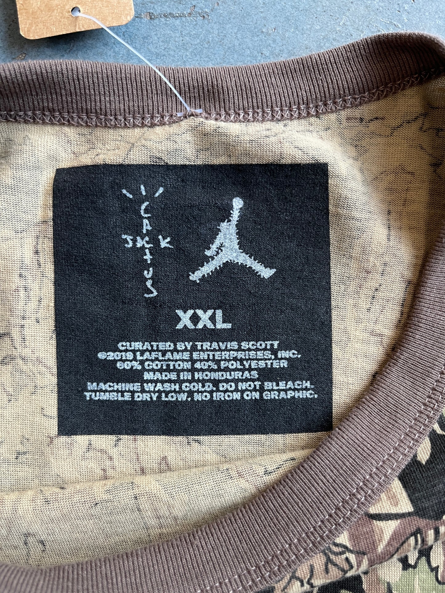Jordan x Travis Scott Cactus Jack Highest in the Room Camo T-Shirt OTF
