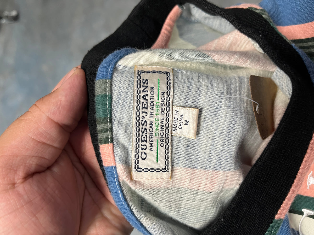 VTG 90's GUESS Jean Shirt Multi Color Light OTF