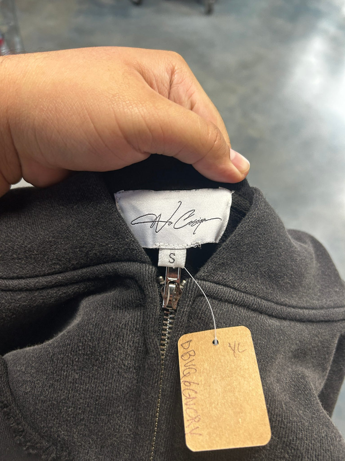 No Cosign Shadow Banned Black Zip Up