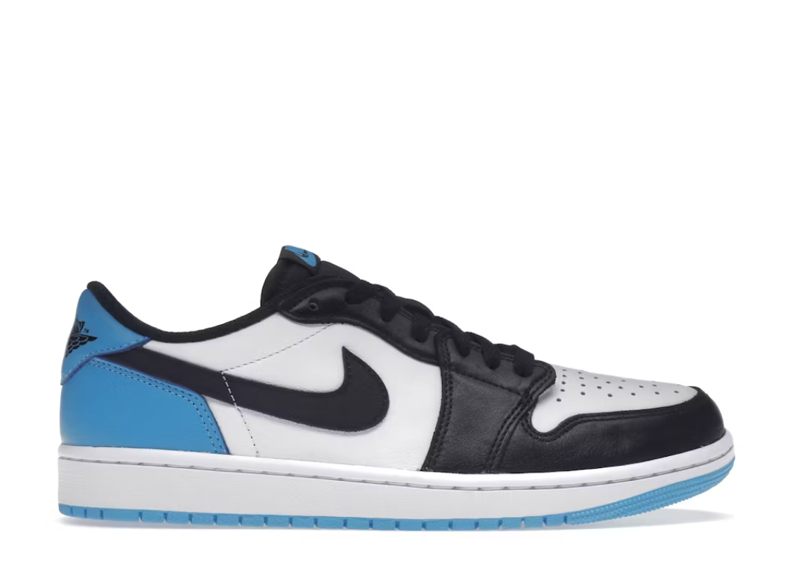 Jordan 1 Retro Low OG Black Dark Powder Blue -ASH