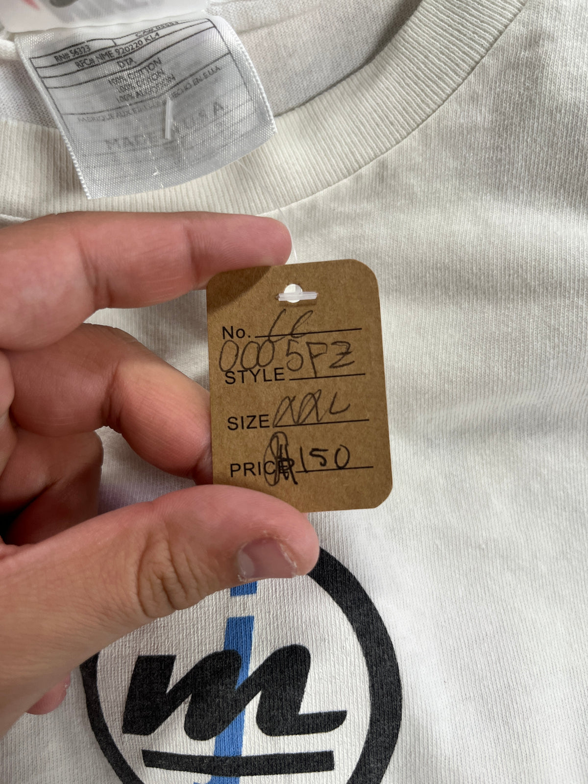 Nike MJ Nike White Tee (YC) B38