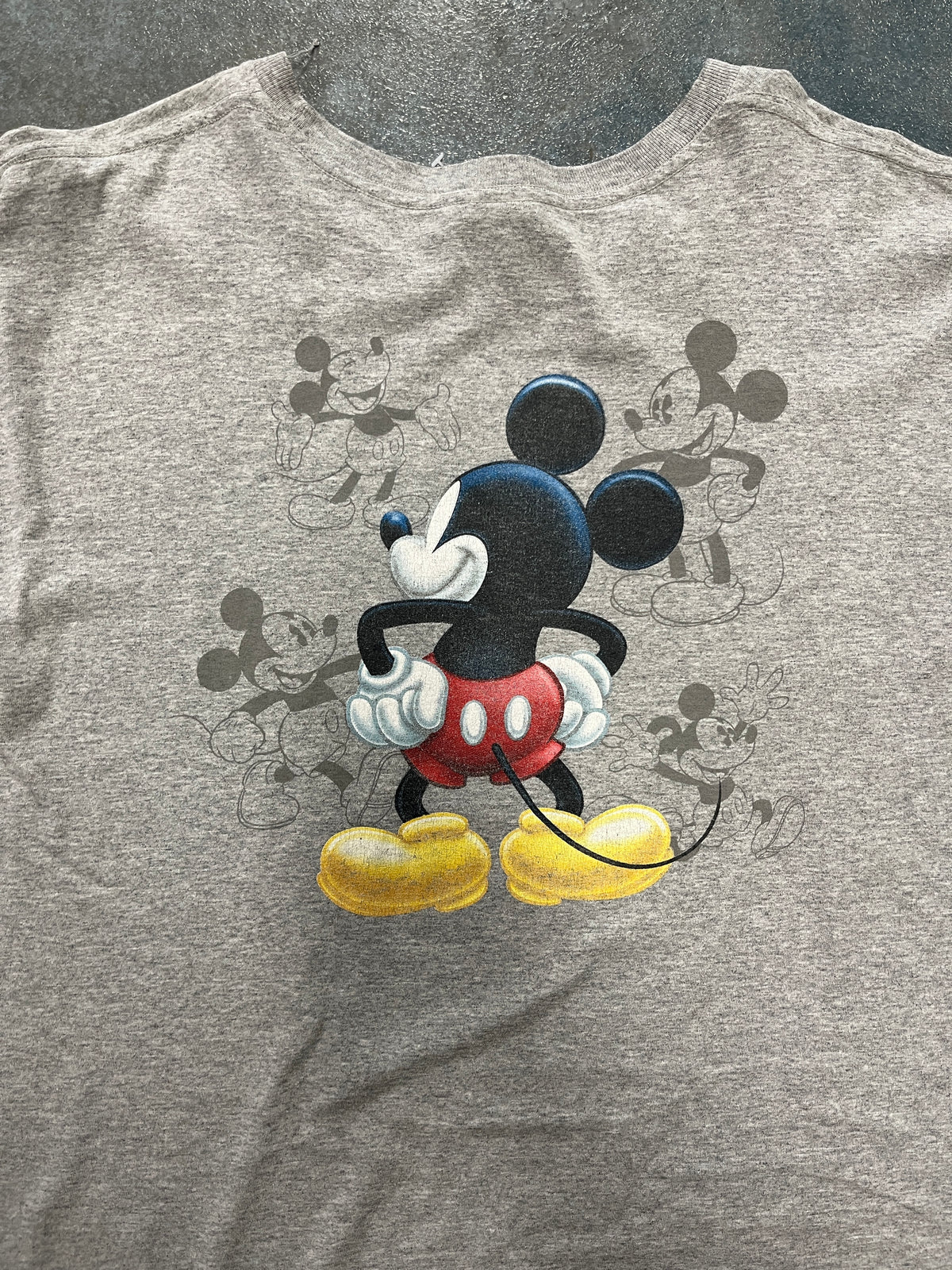 Vintage MIckey Mouse The Big Cheese Gray Tee