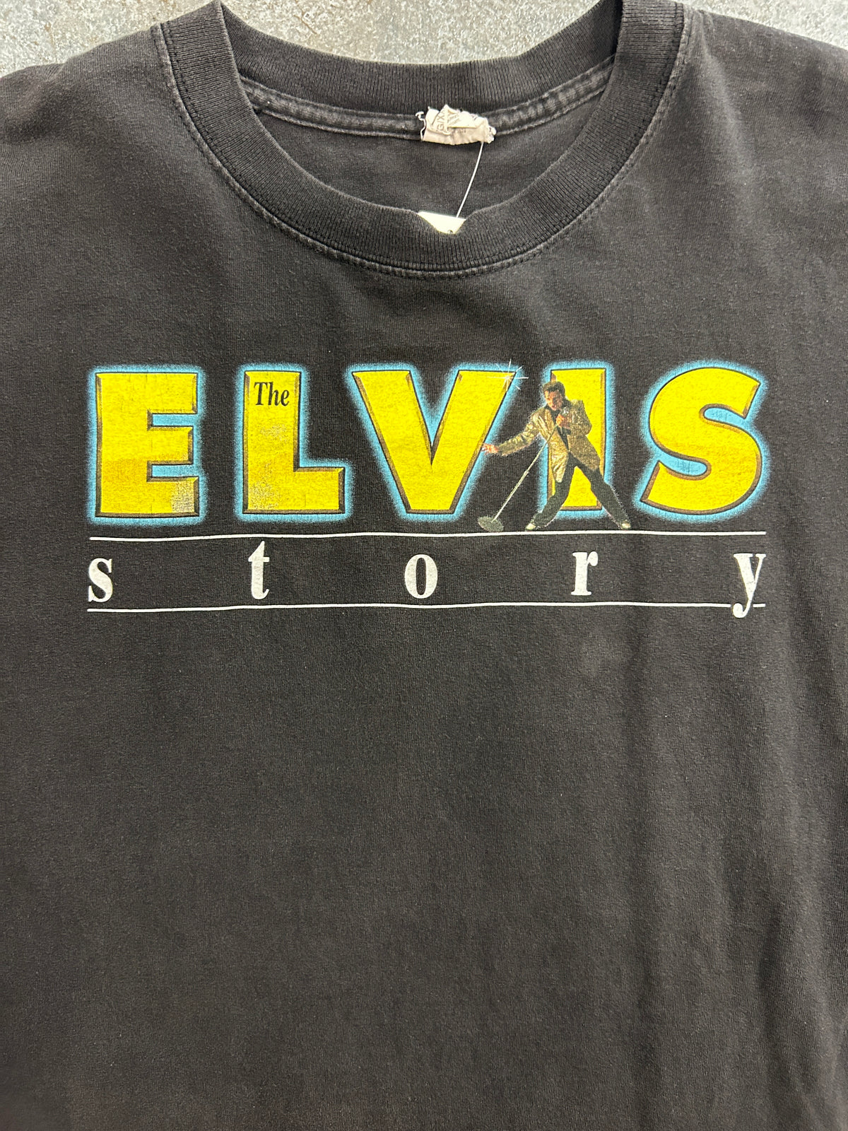 Vintage "The Elvis Story" Black tee
