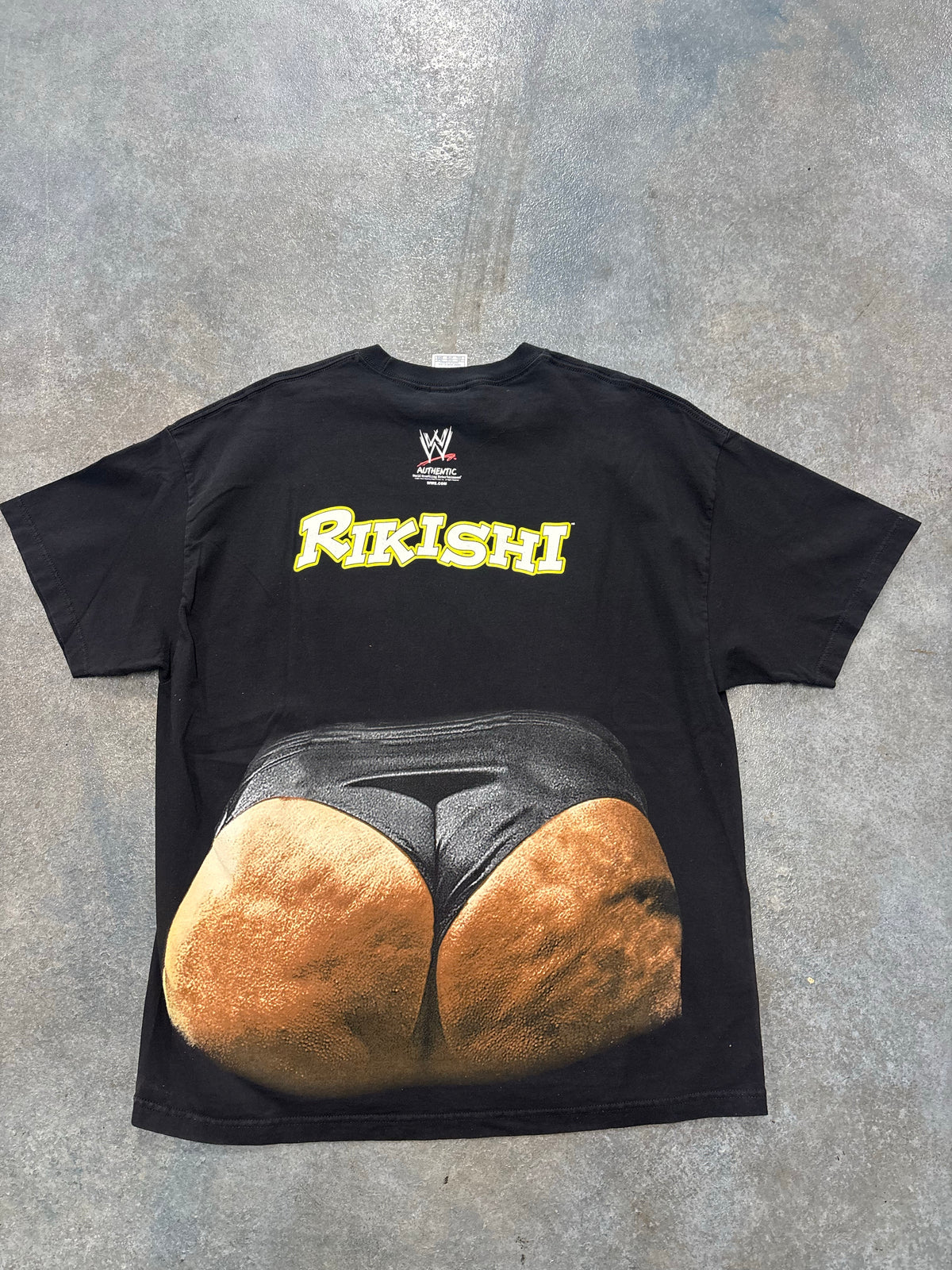 Vintage "BACK DAT ASS UP!" Rashiki Wrestling Blac Tee