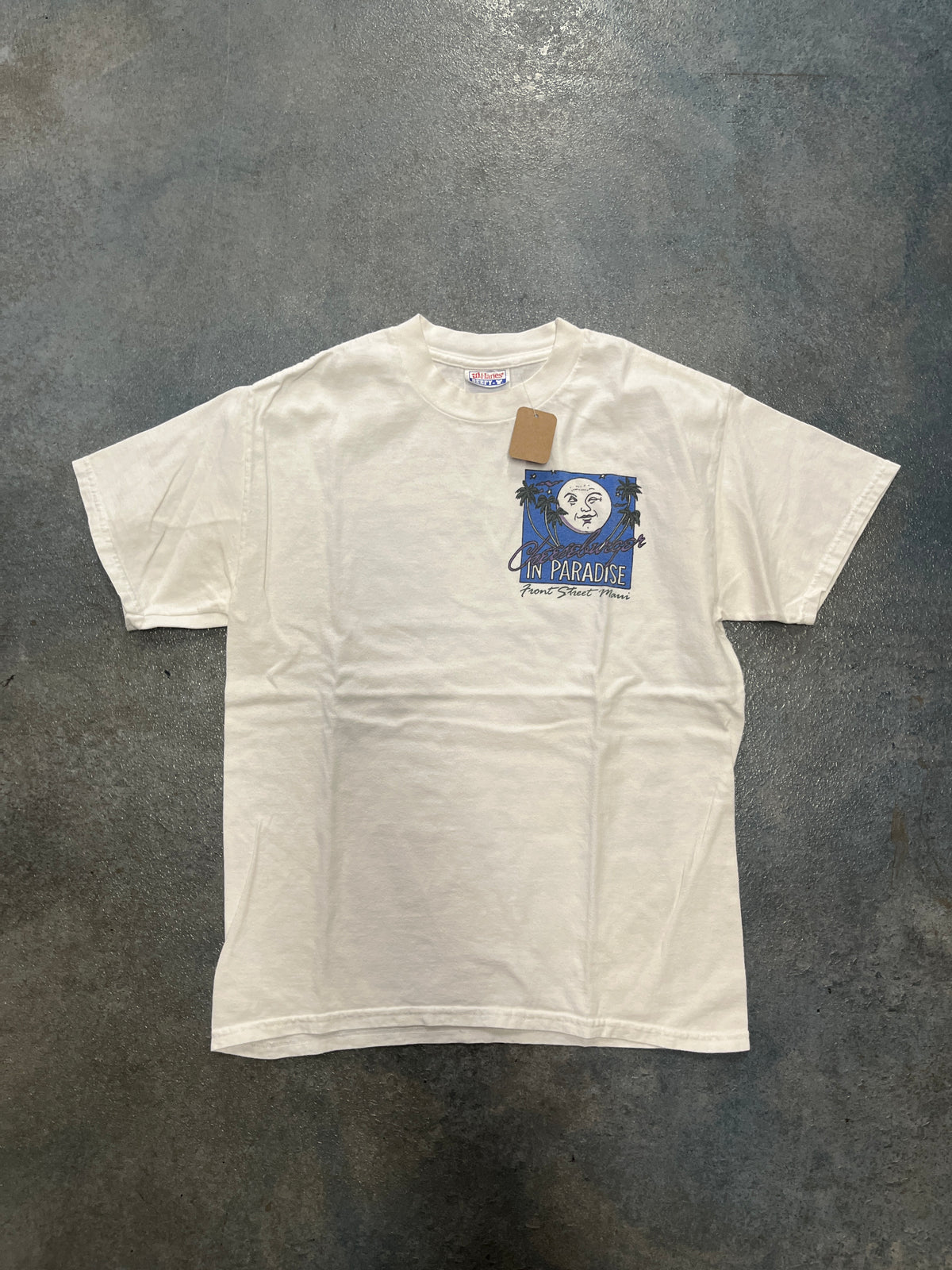 In Paradise From Street Maimi White Graphic T-Shirt