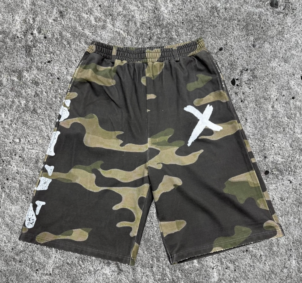 No Cosign Camo Sweat Short