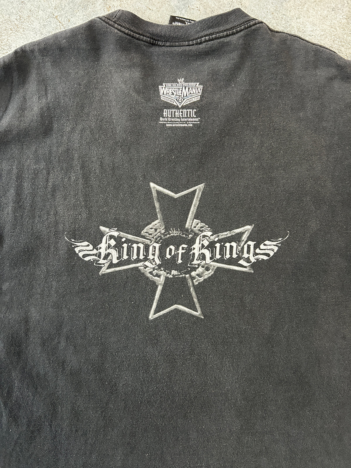 Vintage WWE "King Of Kings" Cross Black Tee