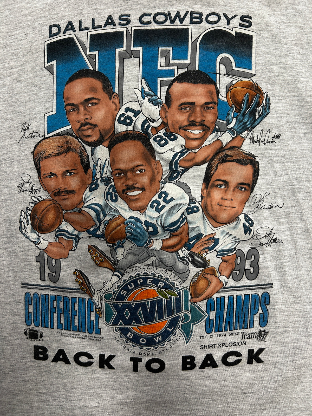 Vintage Dallas Cowboys Conference Champ 1994 Tee