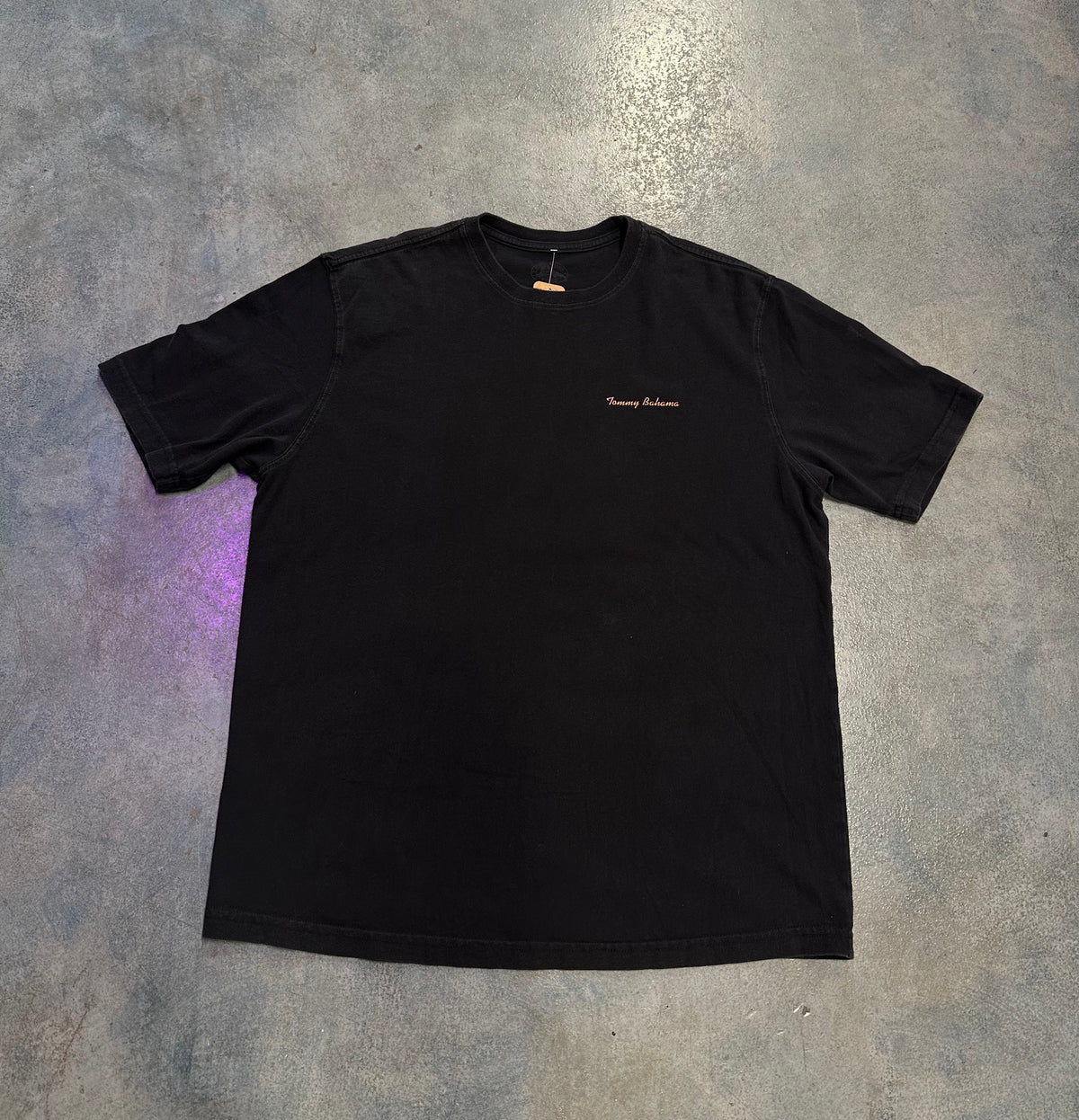 Vintage Tommy Bahama "ROLL WITH IT" Black Tee