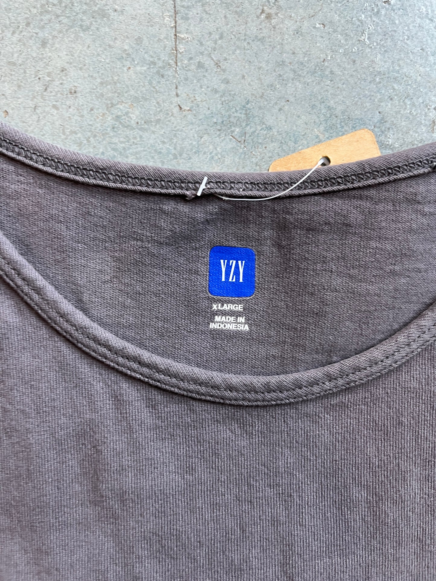 Gray YZY GAP Tank Top OTF