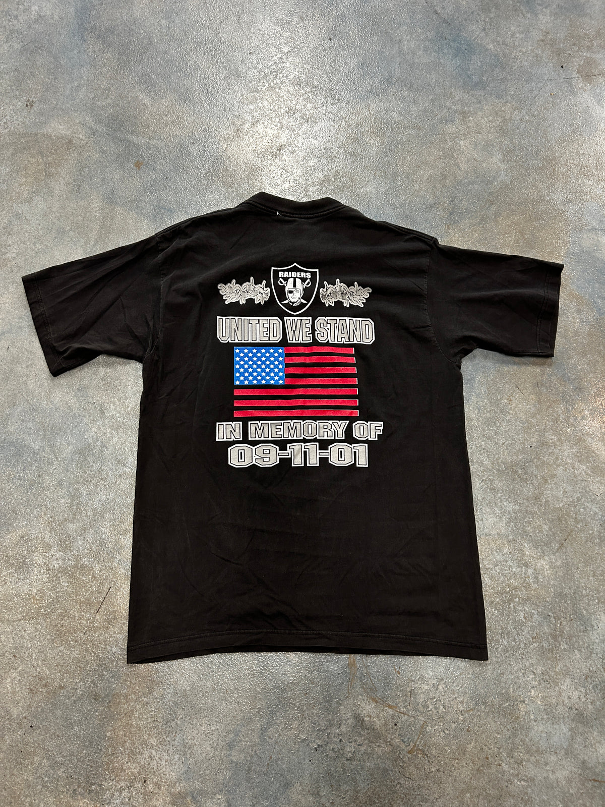 OakLand Raiders Support America Tee Black OTF