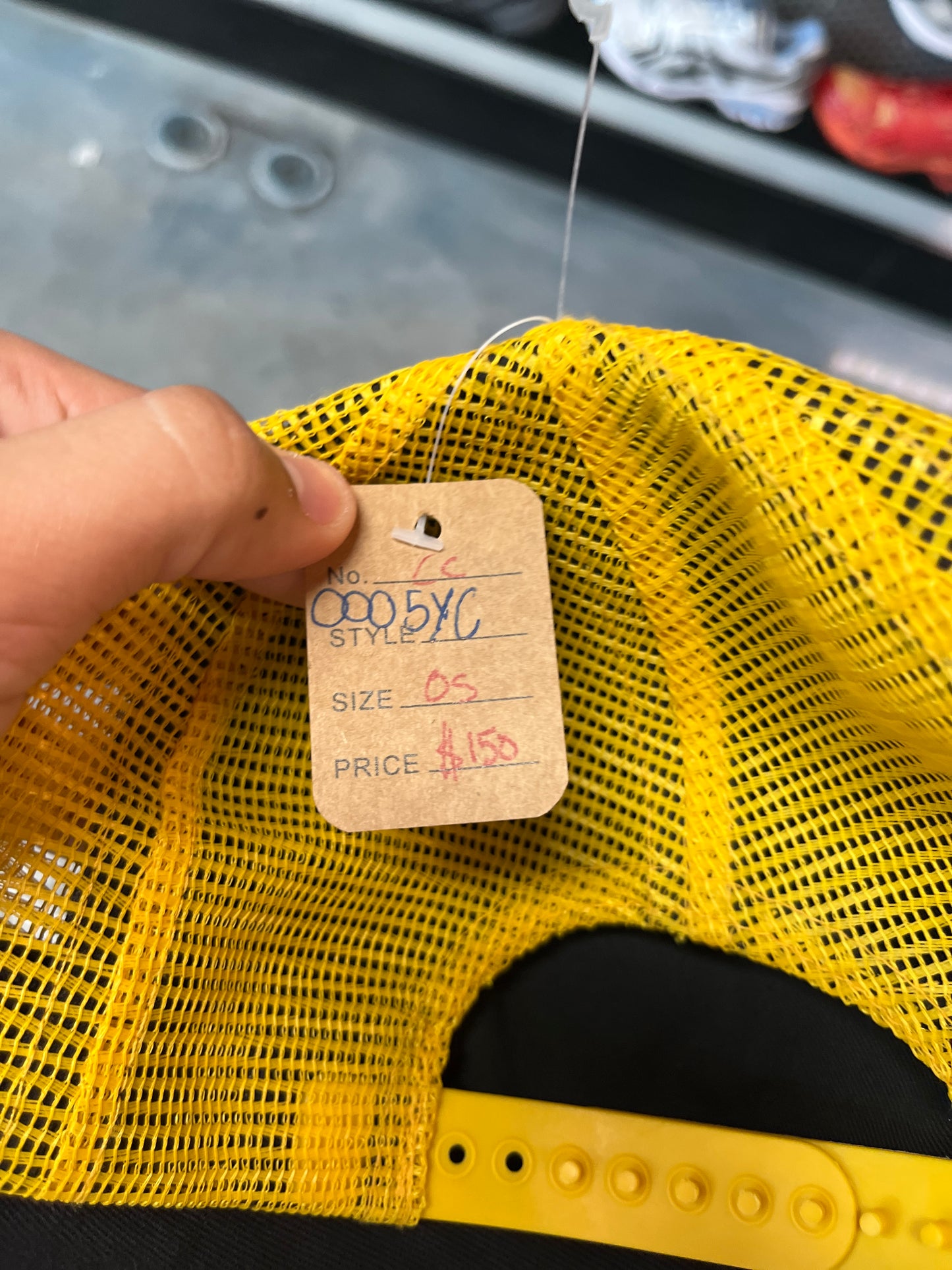 Rhude Yellow White Trucker Hat OTF