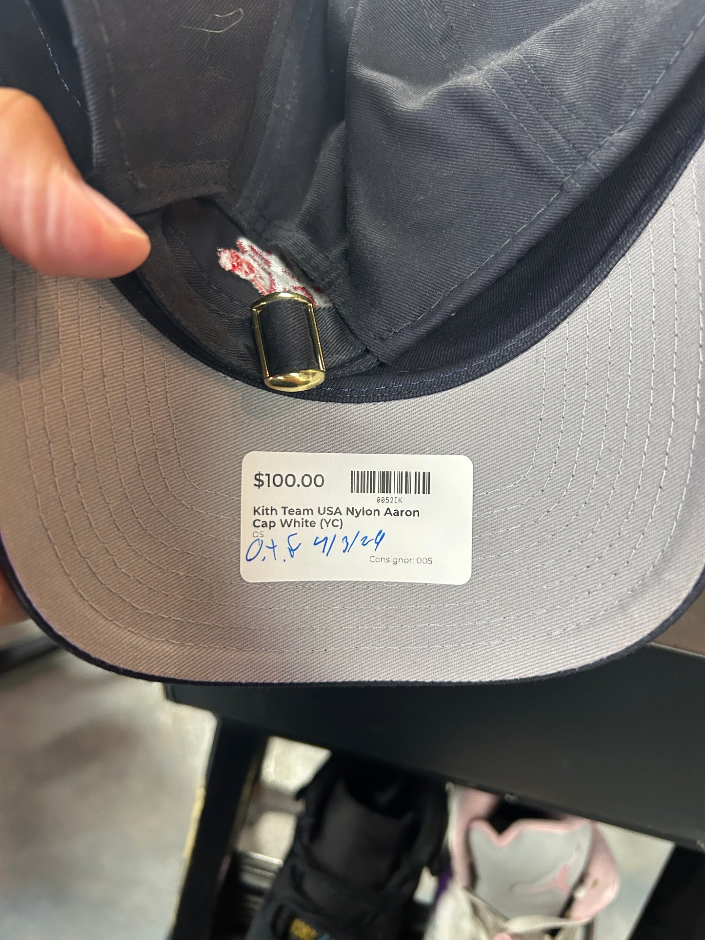 Kith Team USA Nylon Aaron Cap White (YC)