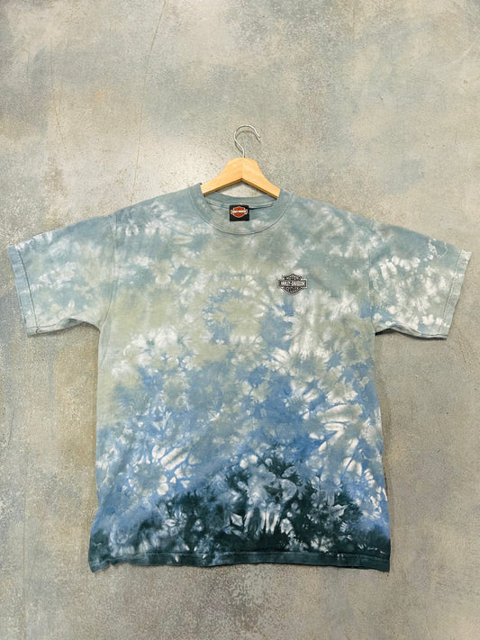 Harley Davidson Blue Tye Dyed Tee