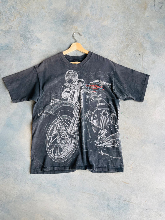 Harley Davidson Motorcycle Print Tee