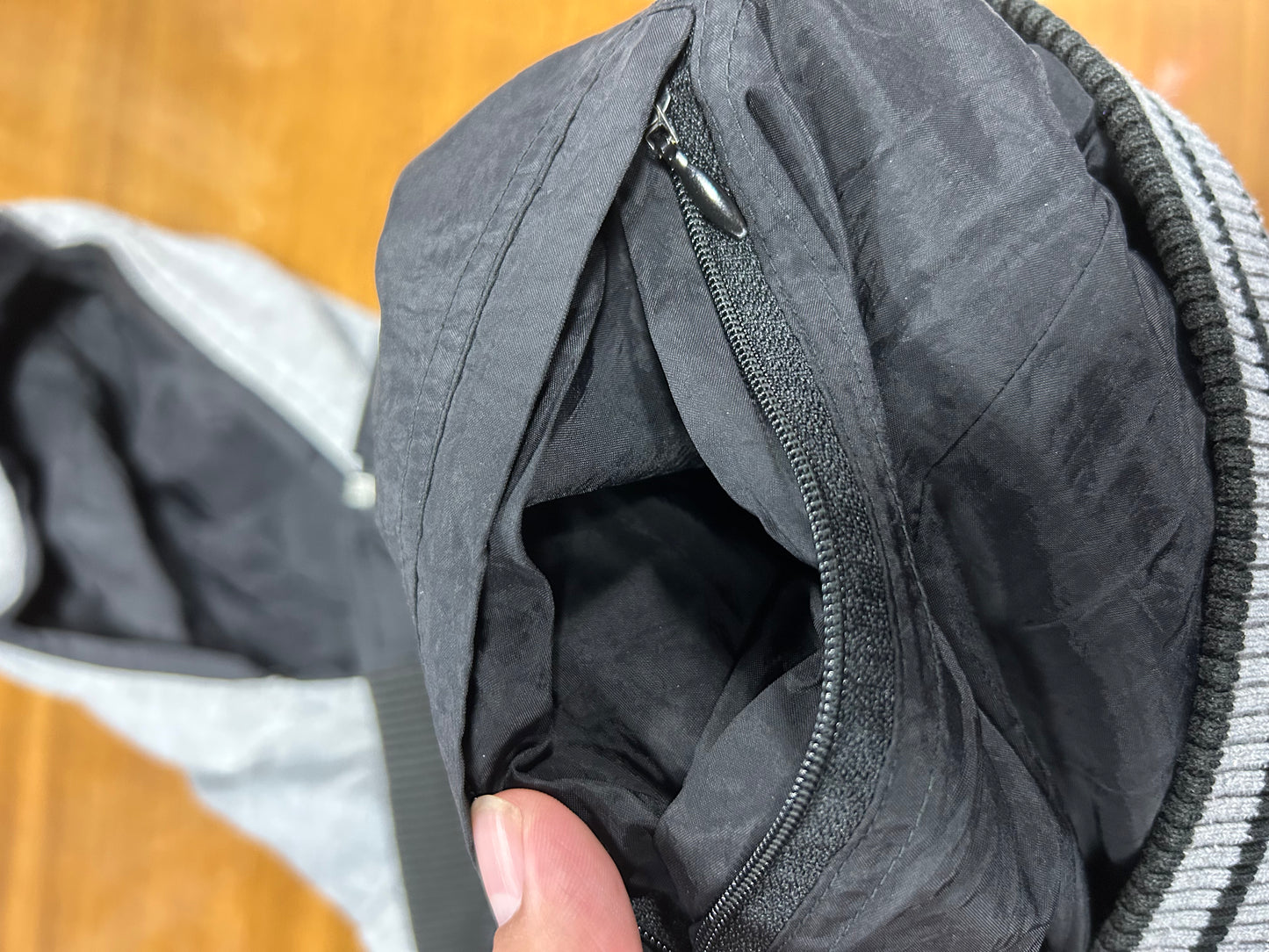 Black adidas Reversible zip-up