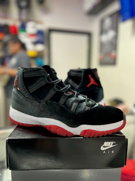 Jordan 11 Retro Bred Velvet (Women's) (RYC) Pre Owned