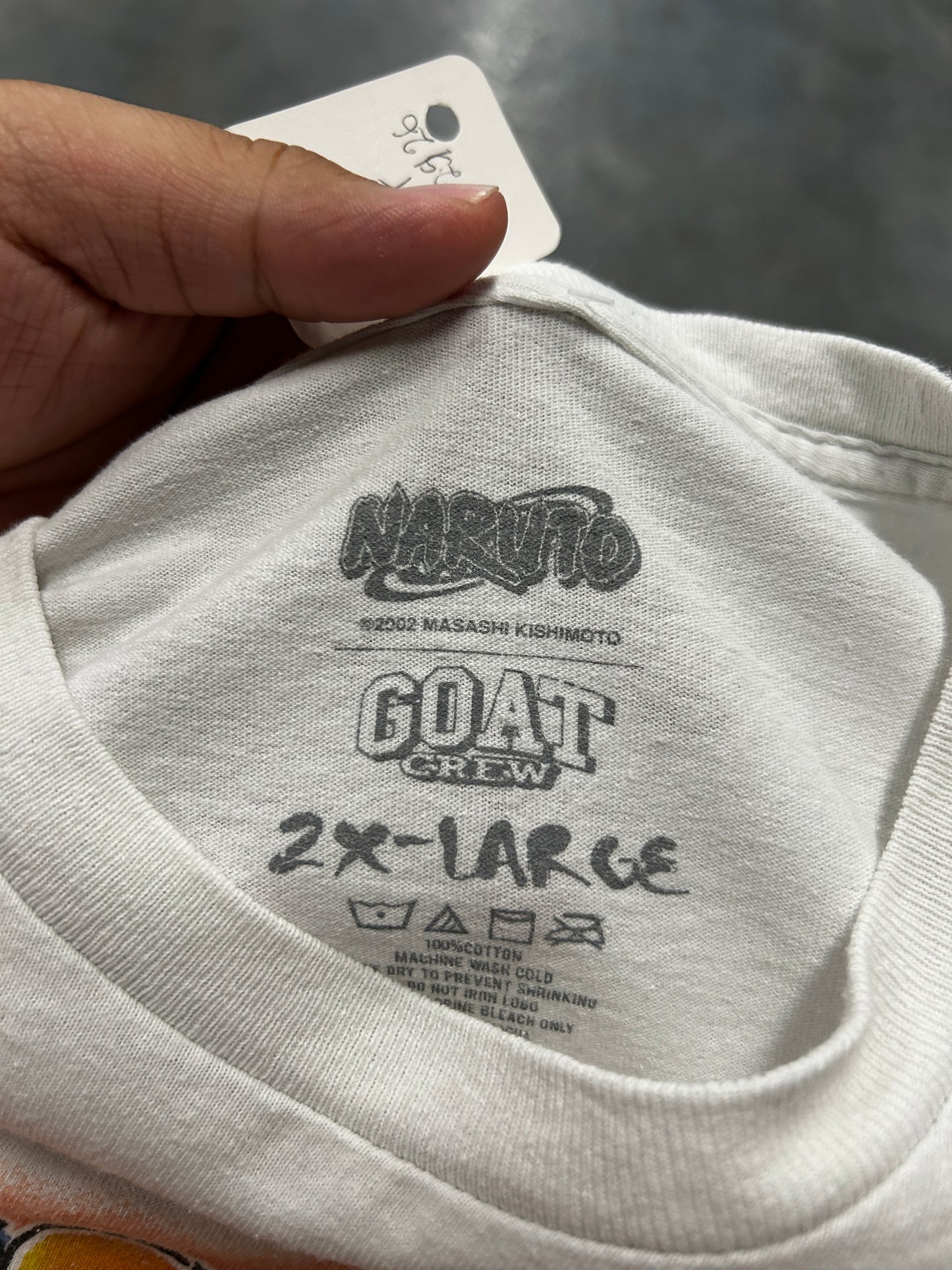 Vintage NARUTO T-Shirt White Solid OTF