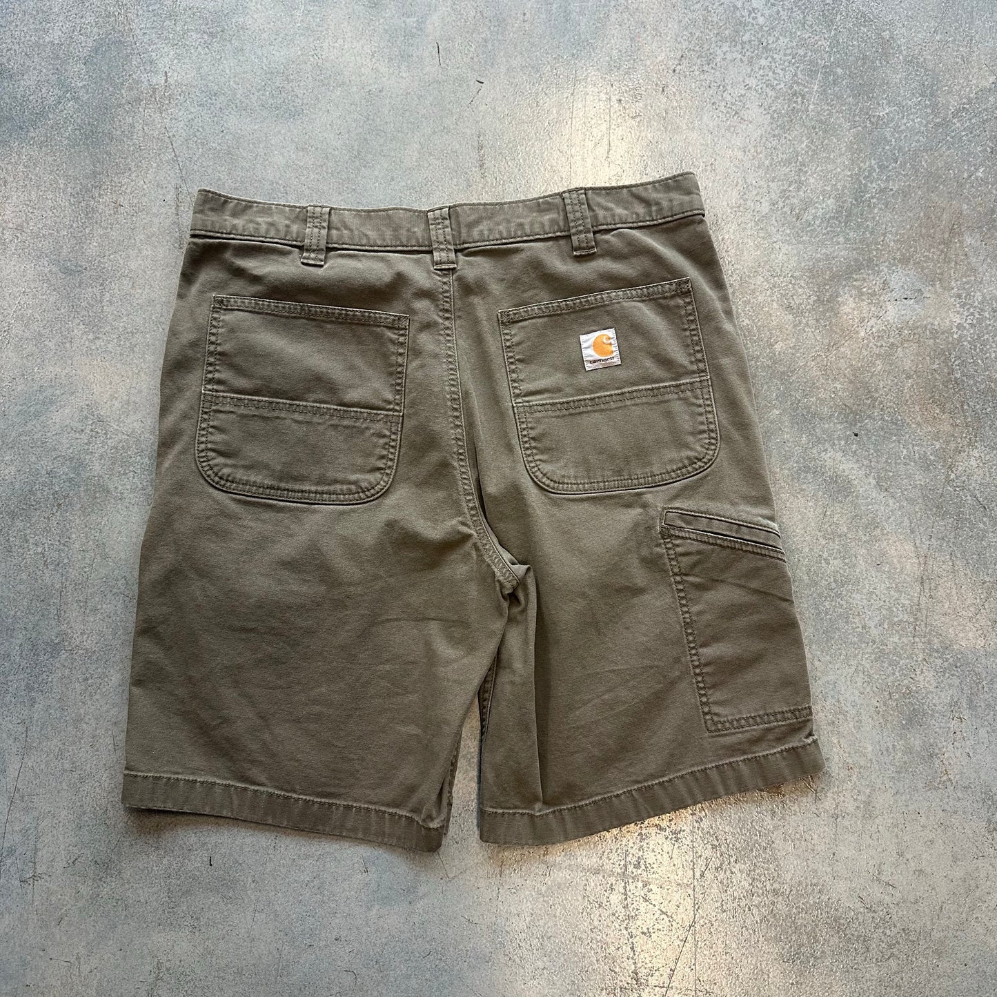 Carhartt Relaxed Fit Green Carpenter Jorts OTF 36W (RZ)