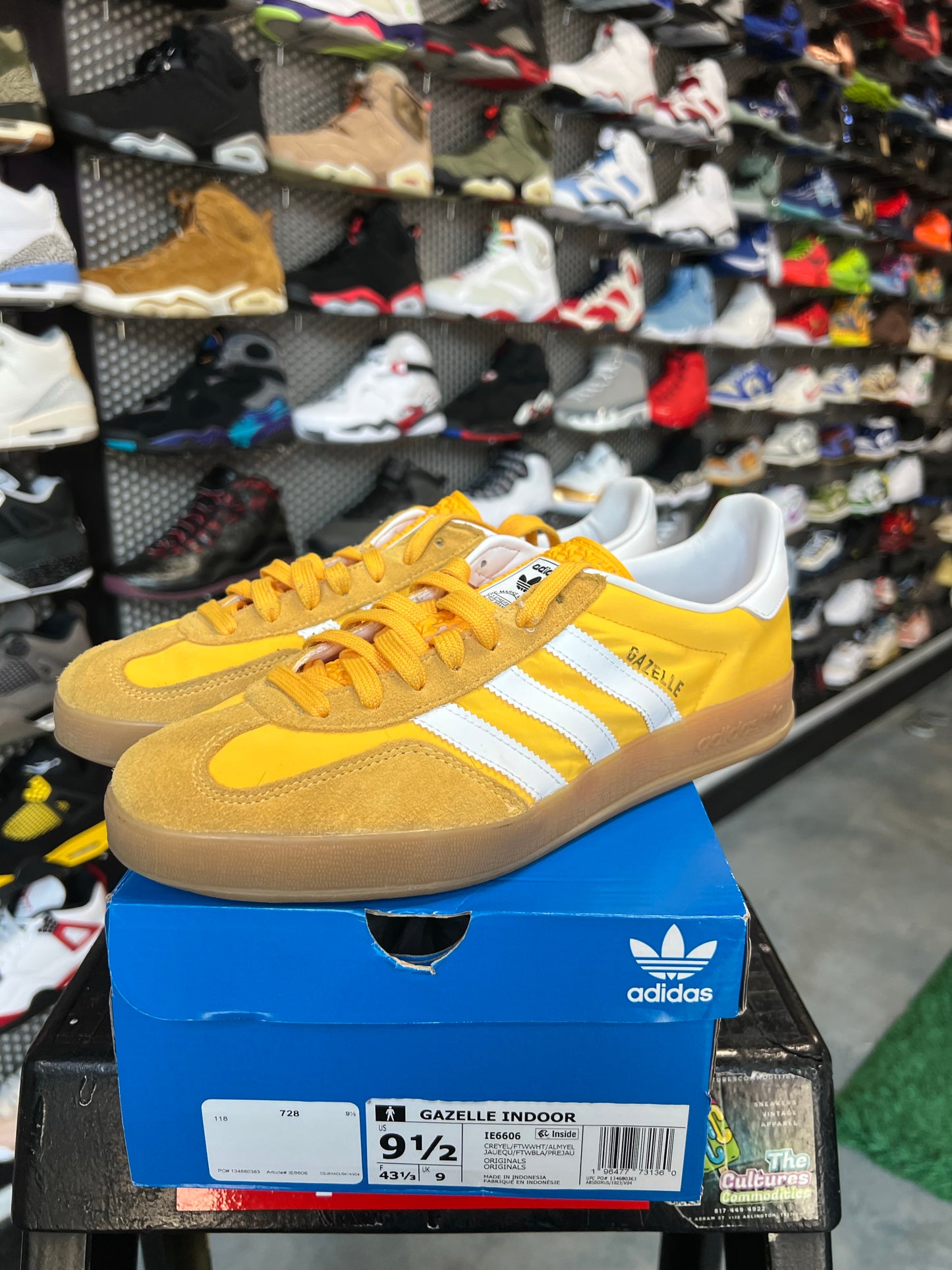 adidas Gazelle Indoor Crew Yellow Gum