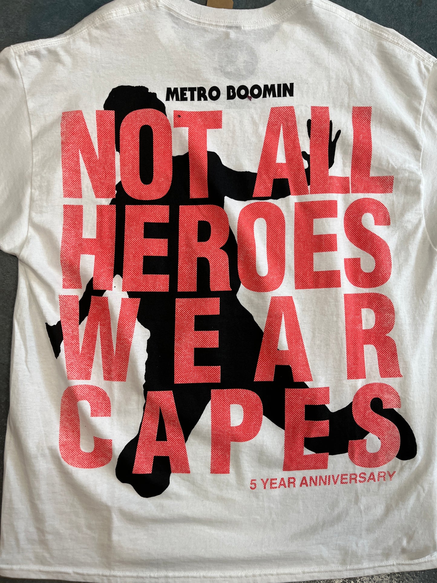 Metro Boomin Not All Hero Wear Capes 5 Year Anniversary tee OTF