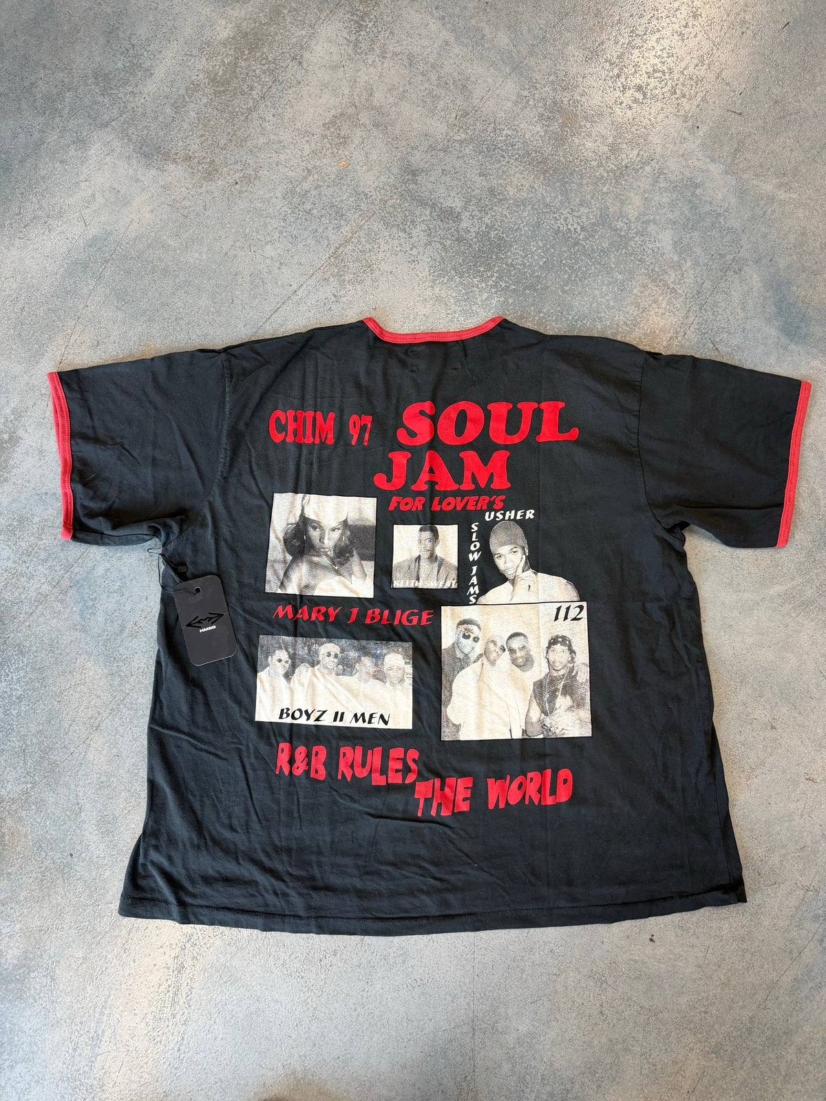 HMDD Black R&B Wringer Tee