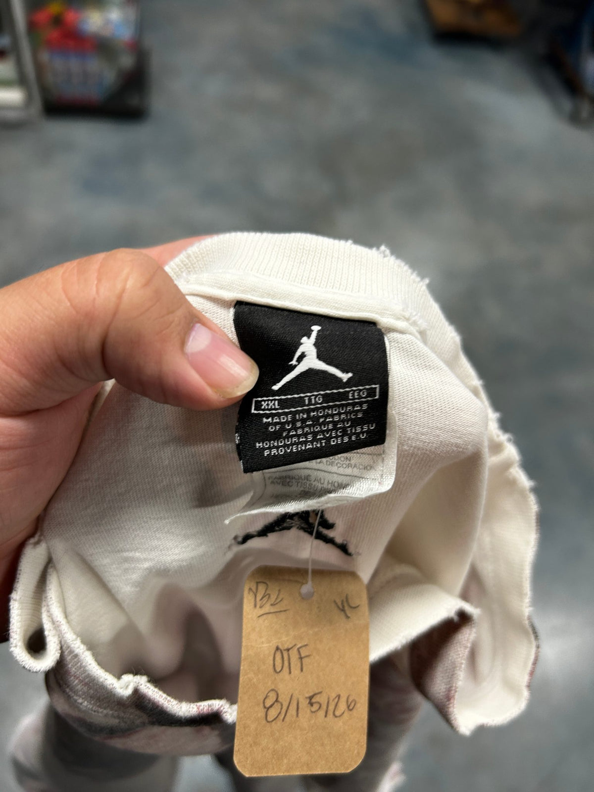 Vintage Micheal Jordan Big Print White Tee