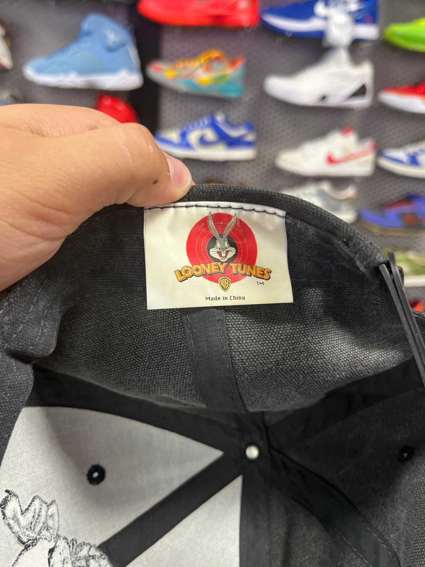 Vintage 90S Tasmanian Devil Hat Looney Tunes Black Hat (I)