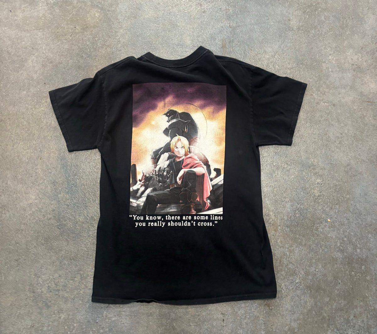 Vintage Full Metal Alchemist Black Tee