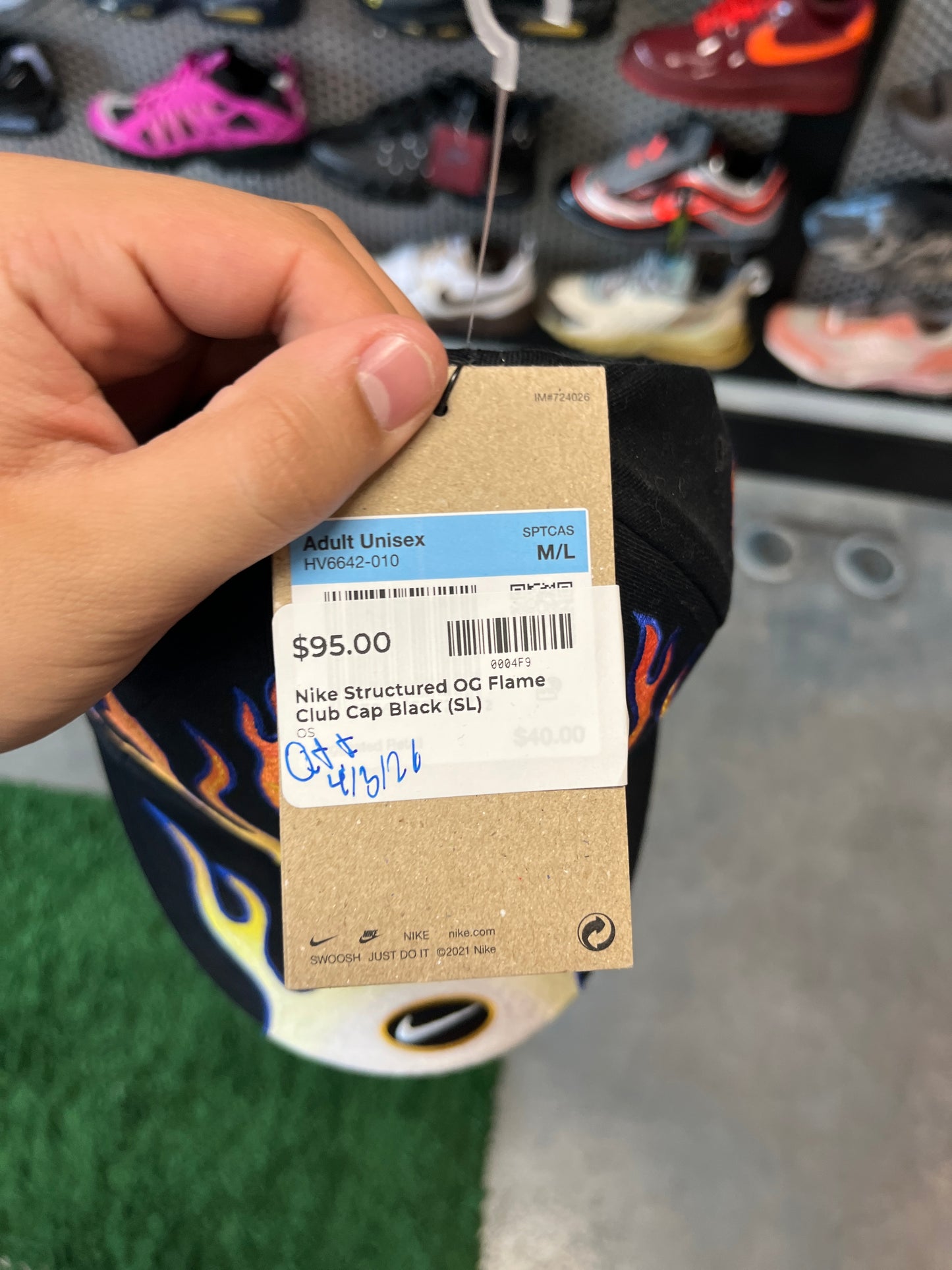 Nike Structured OG Flame Club Cap Black OTF