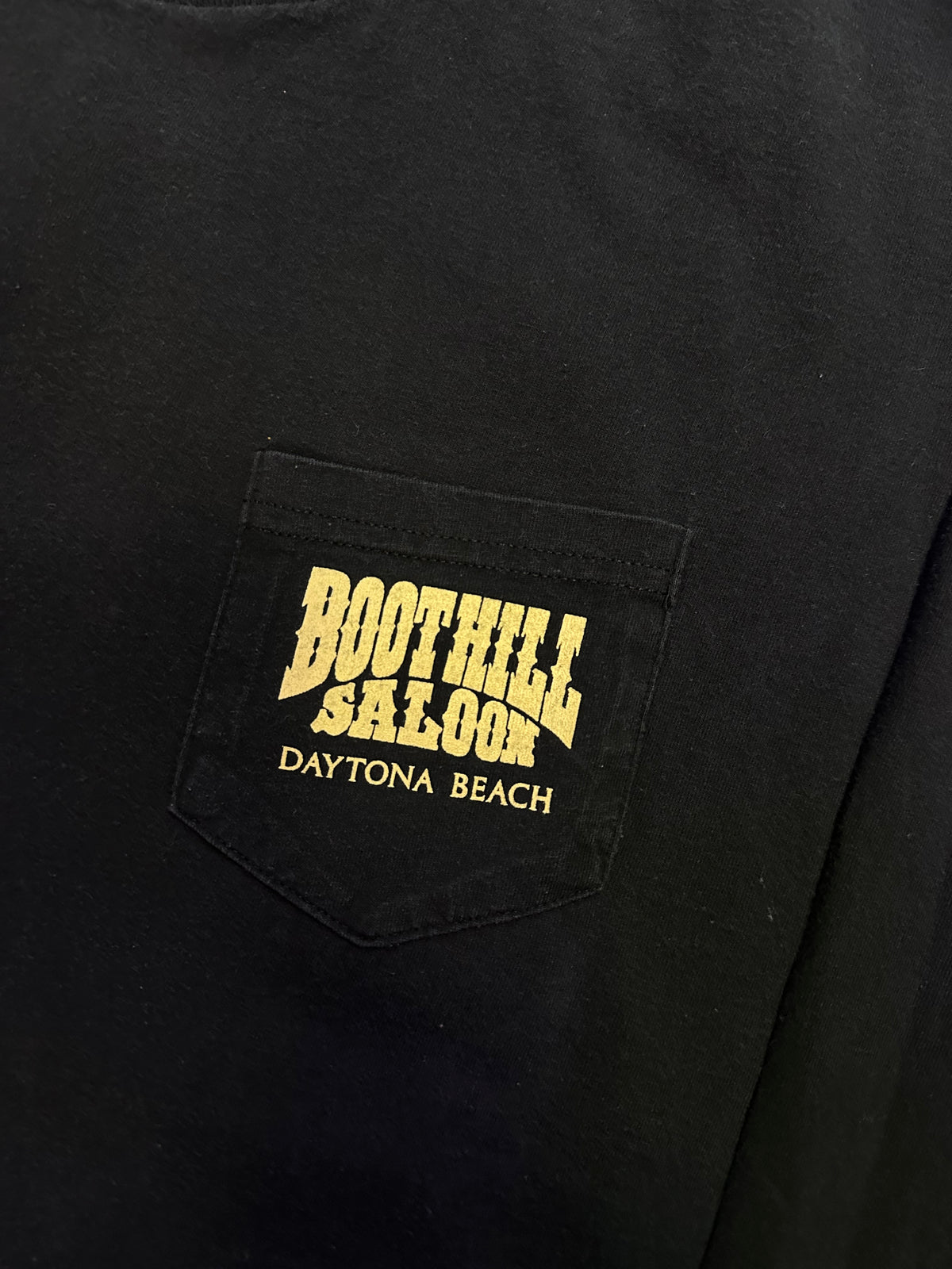 Vintage BOOTHILL SALOON Black Long Sleeve