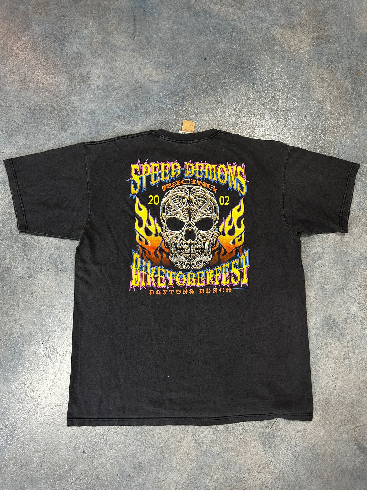 Speed Demon Recing Biketoberfest Daytona Beach Black Tee OTF