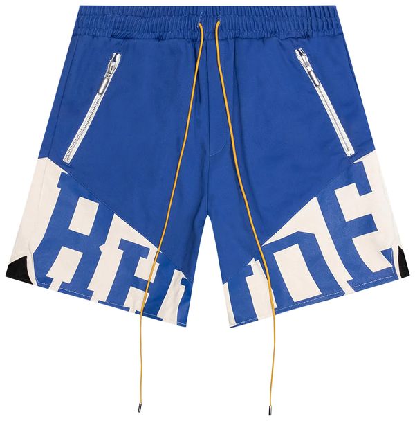 RHUDE Black Blue Yellow White Shorts