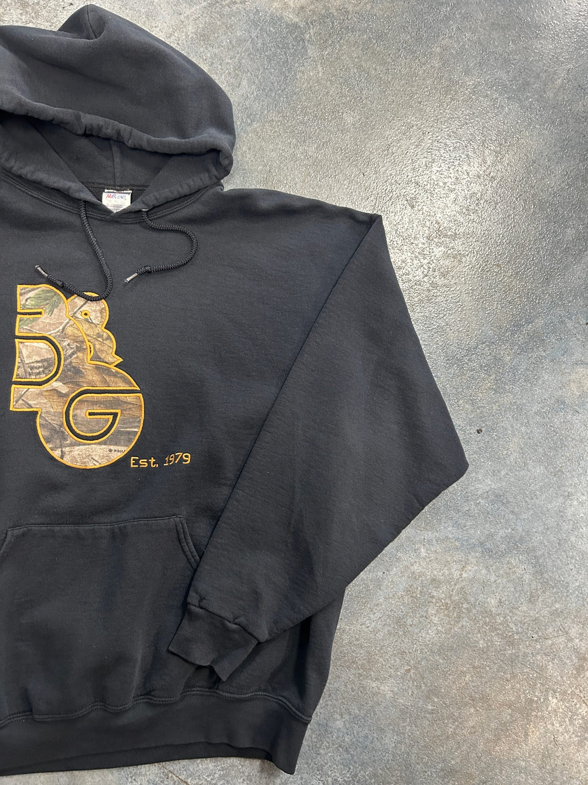 Vintage 1979 Jerzees Black Hoodie