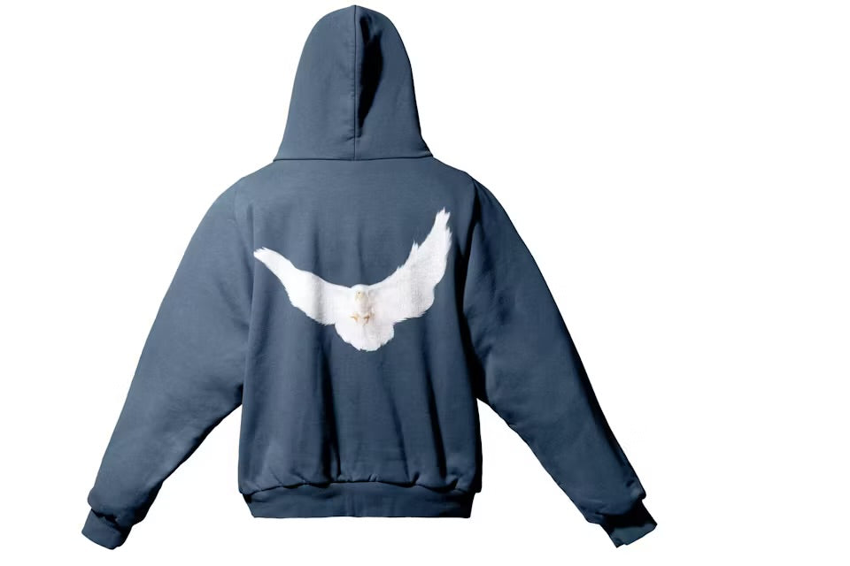 YZY Gap Balenciaga Dove Shrunken Hoodie Dark Blue