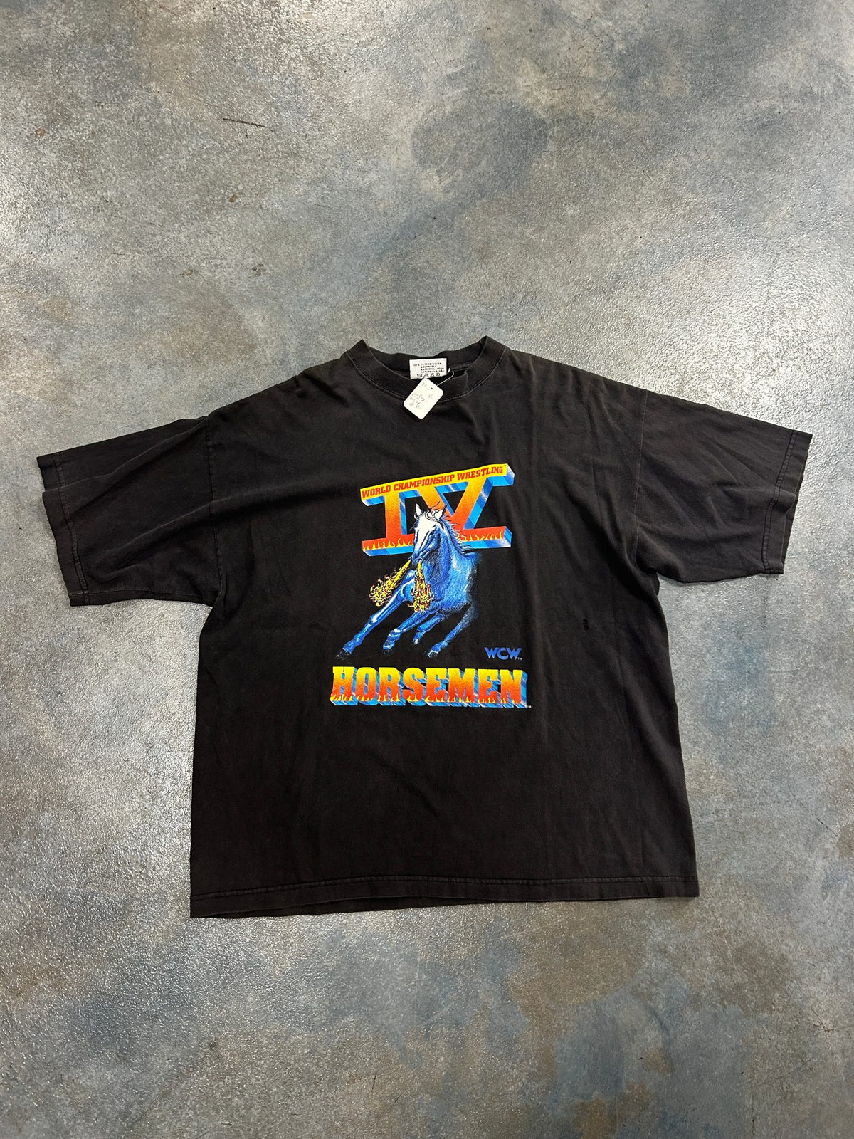 Vintage World Championship Wrestling Horseman Black Tee