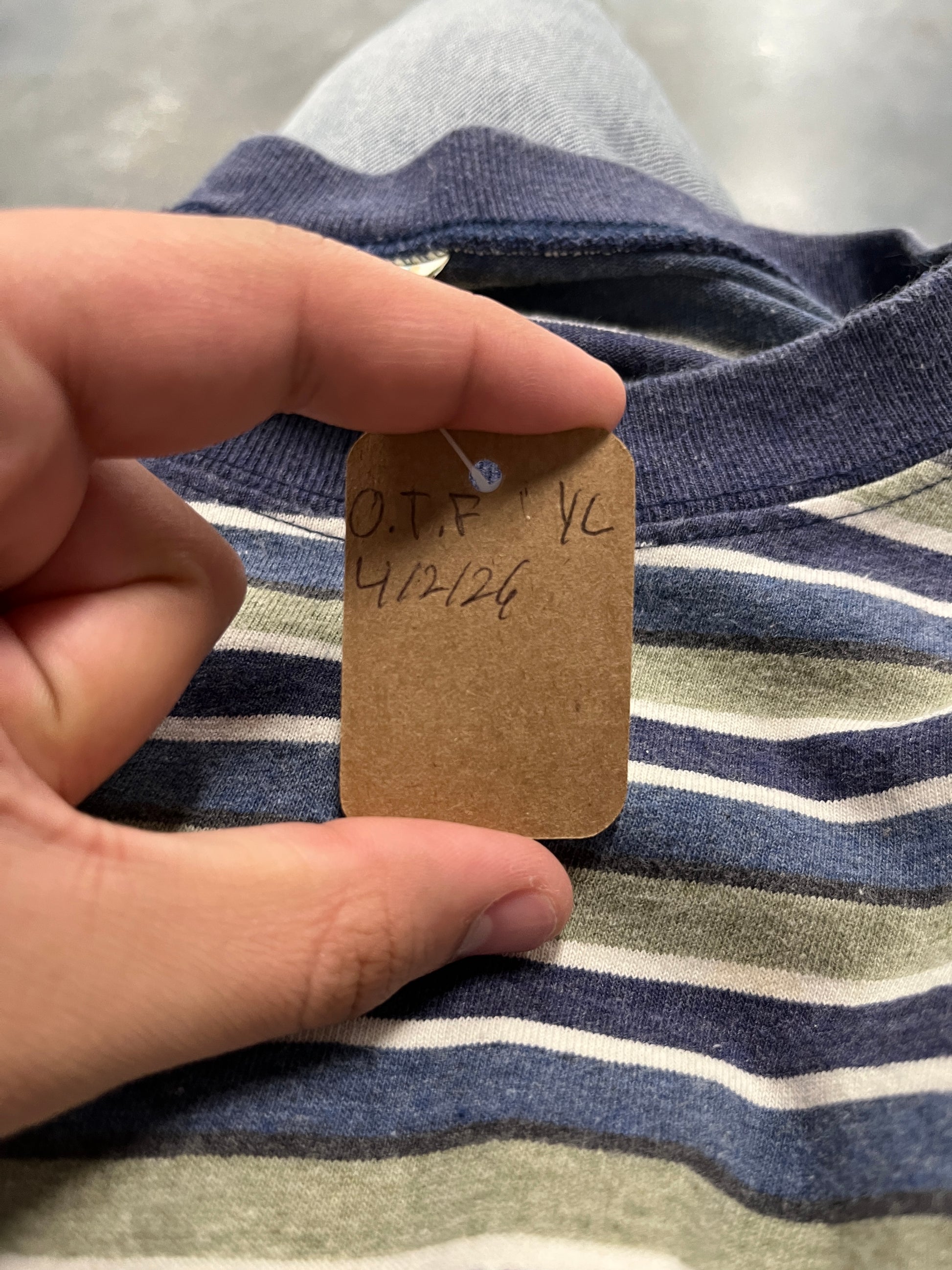 Bale Dyed Striped Tee OTF