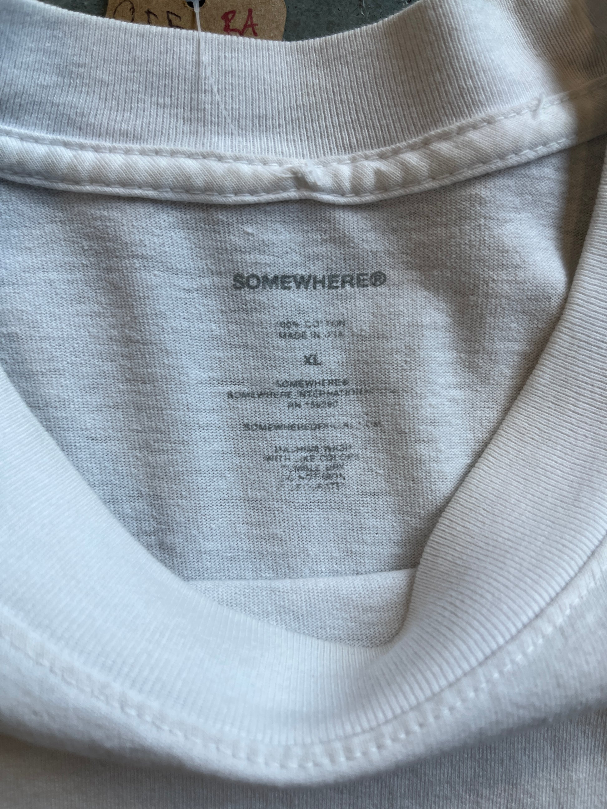 Somewhere White Tee OTF