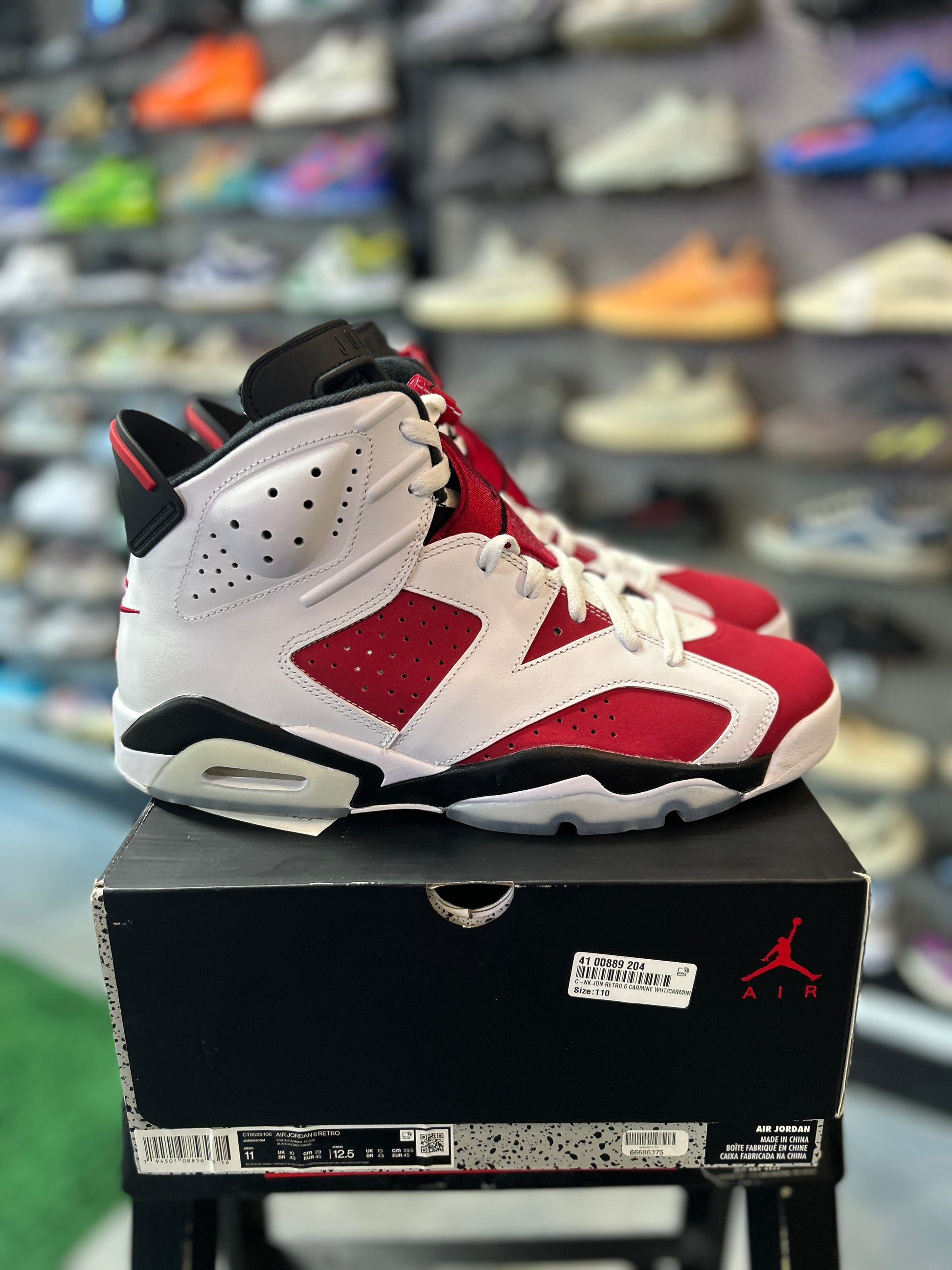 Jordan 6 Retro Carmine (2021) Tried On (