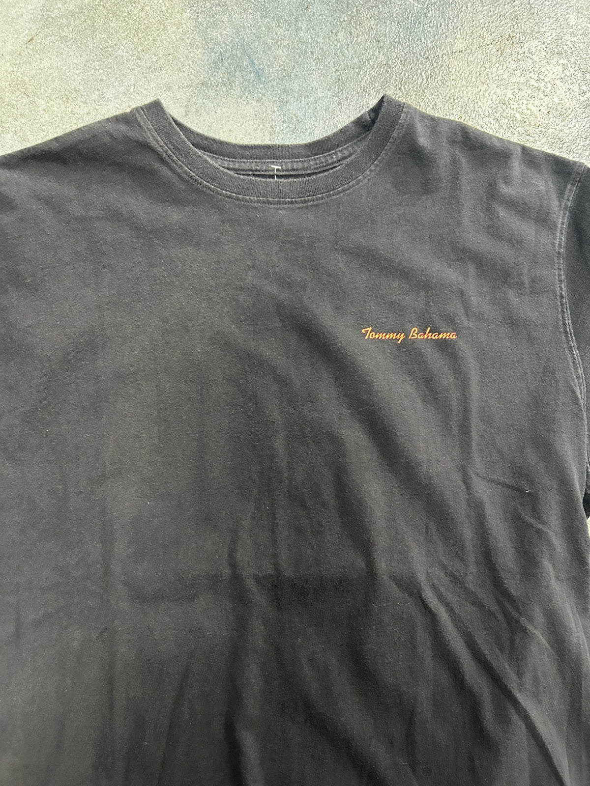 Vintage Tommy Bahama "ROLL WITH IT" Black Tee