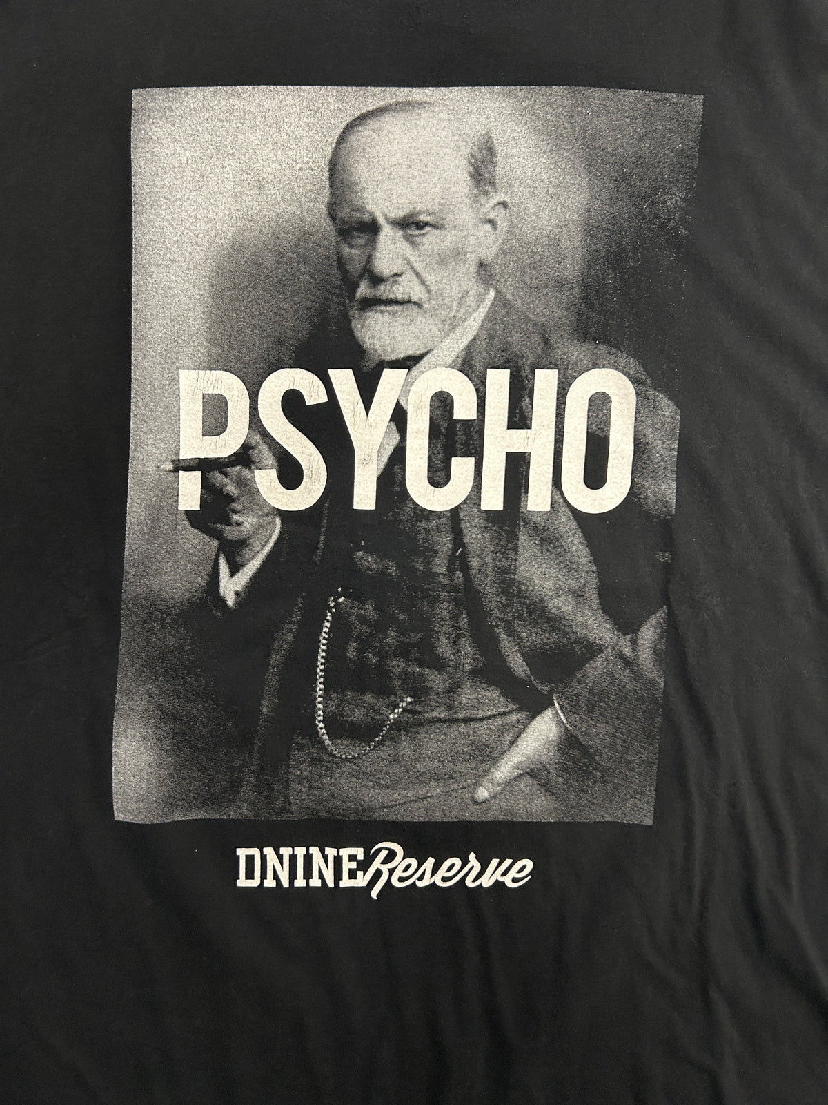 Psycho "IF YOU WANT TO LIVE A LIFE, GET PREPARED FOR DEATH -SIGMUND FREUD" Black Tee