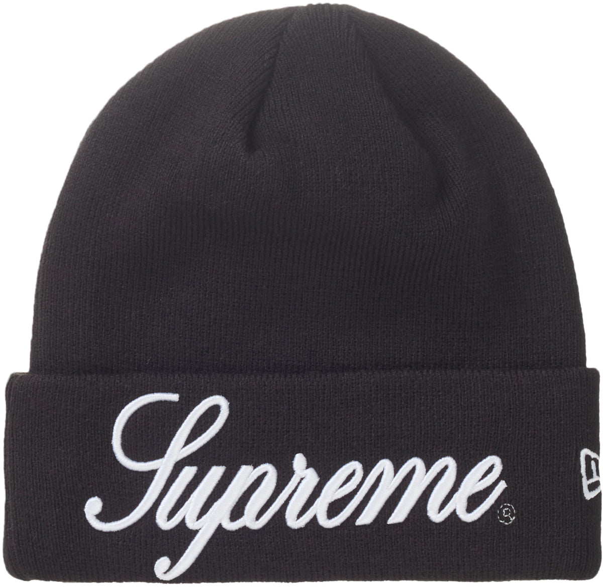 Supreme New Era Script Beanie Black