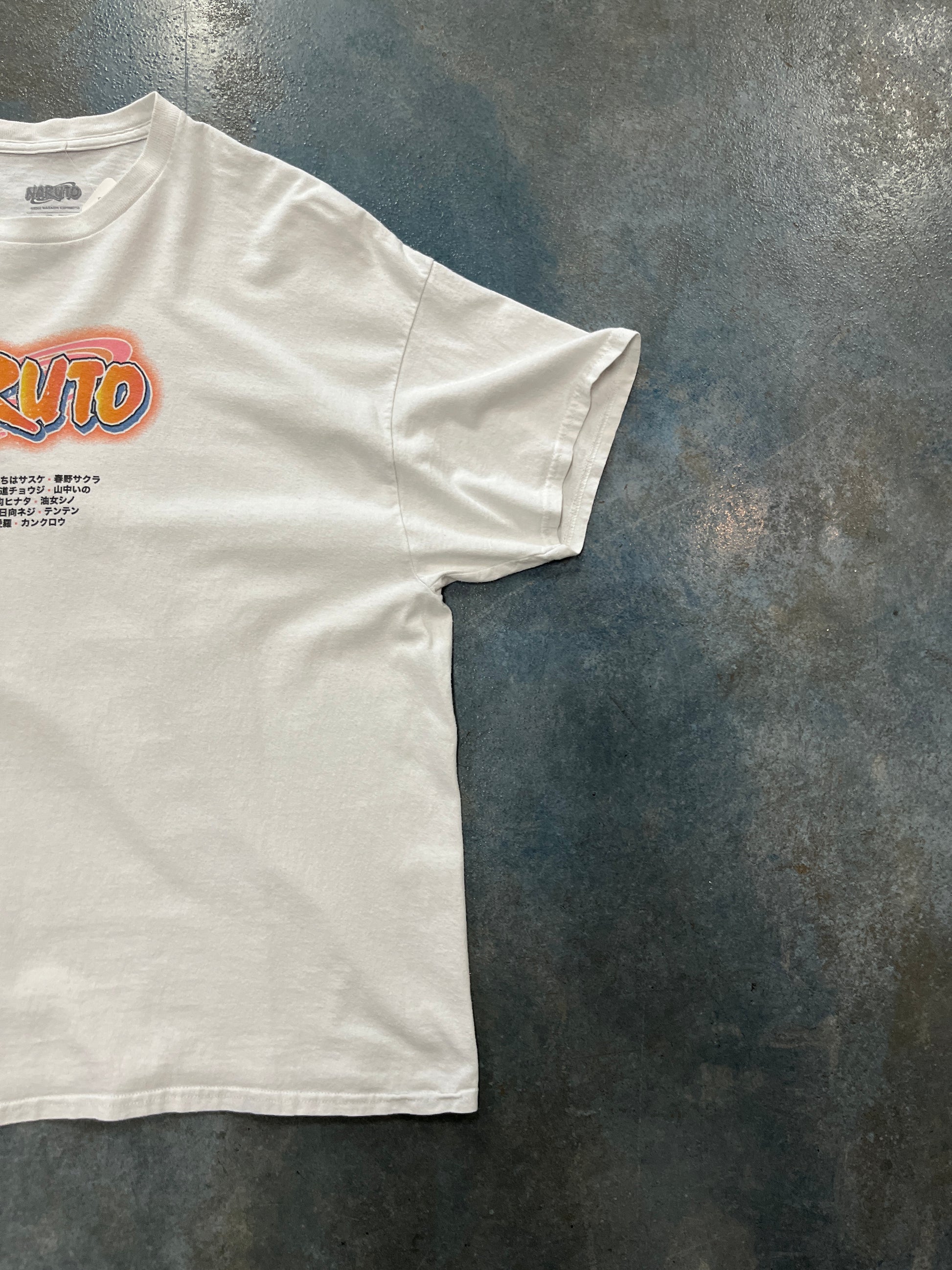 Vintage NARUTO T-Shirt White Solid OTF