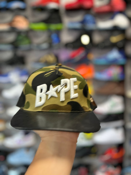 A Bathing Ape Leather Brim Came Hat OTF (RC)
