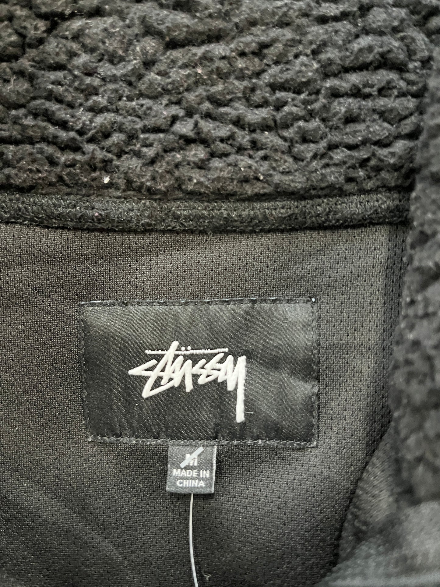 Stussy Sherpa Fleece Black Jacket (RA) B56