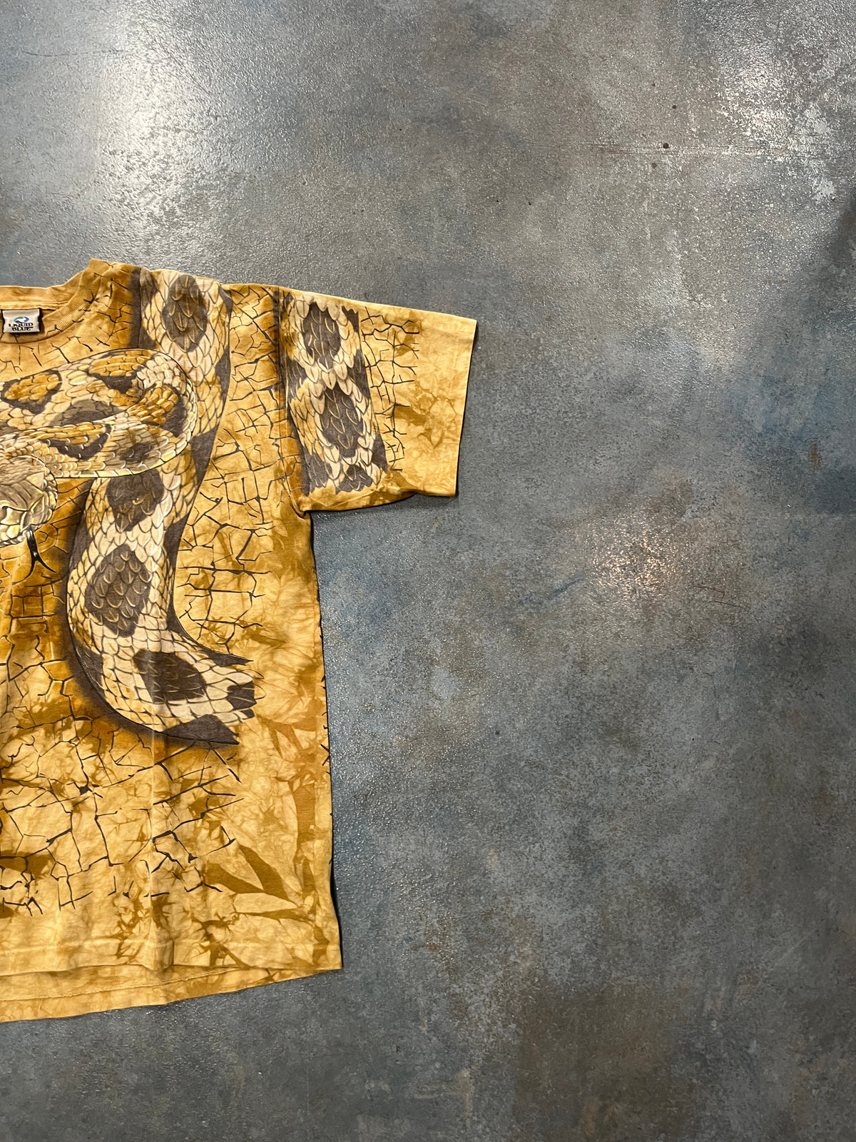 Vintage Liquid Blue Snake Full Print