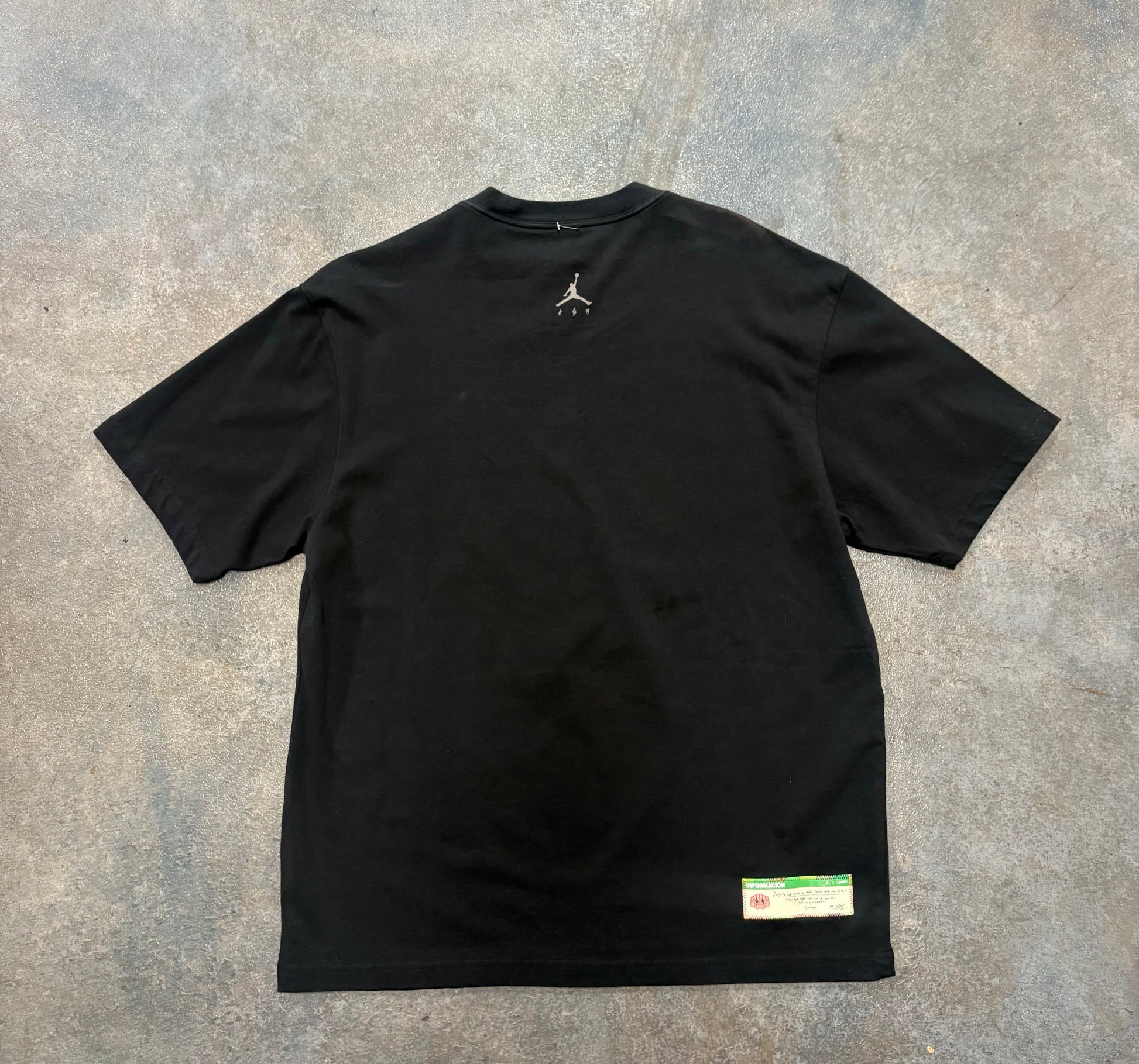 Air Jordan x J balvin Tee Black Smilie Face B68