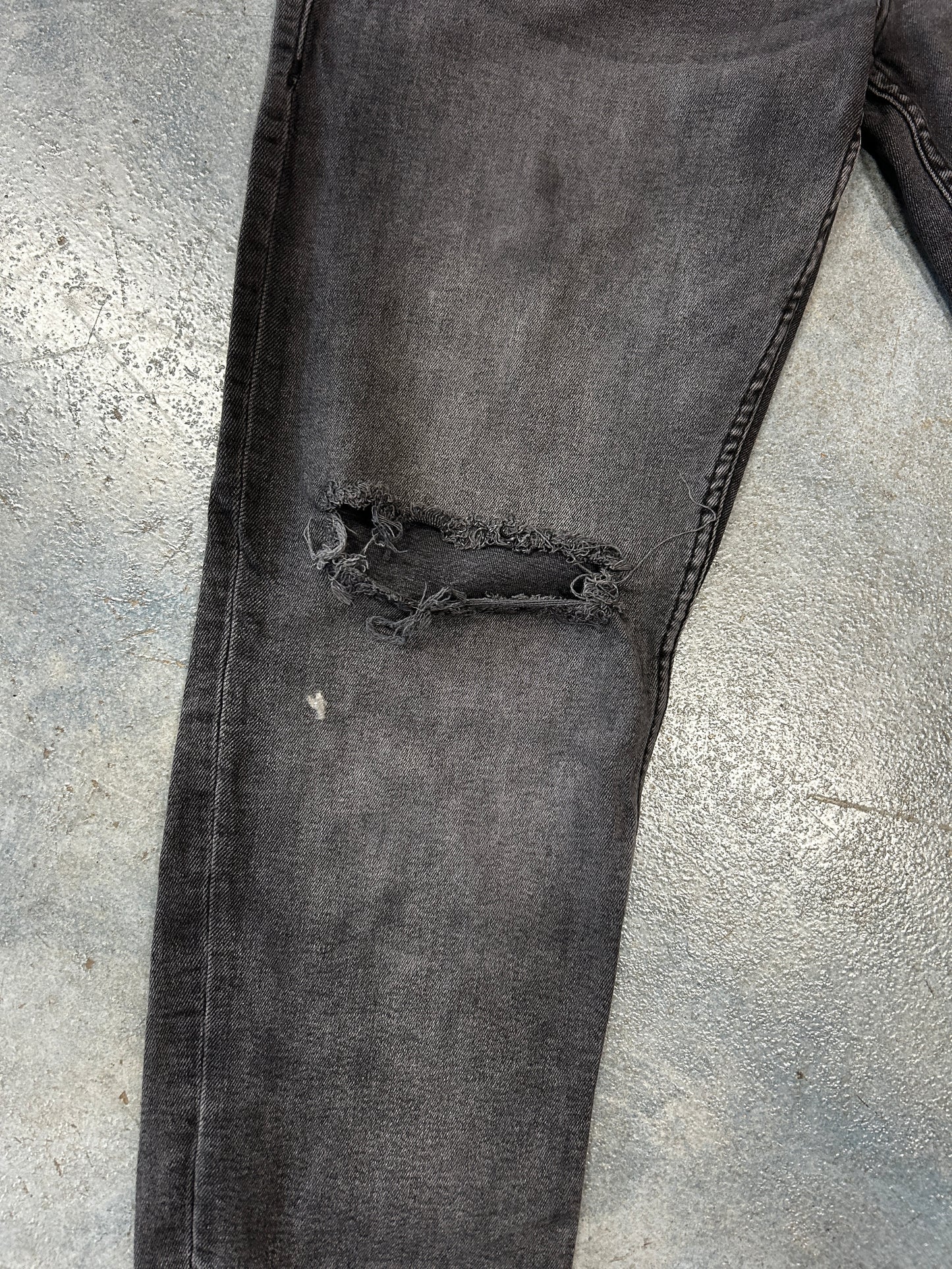 True Religion Black denim Jeans Relaxed Slim 34W (RC) OTF