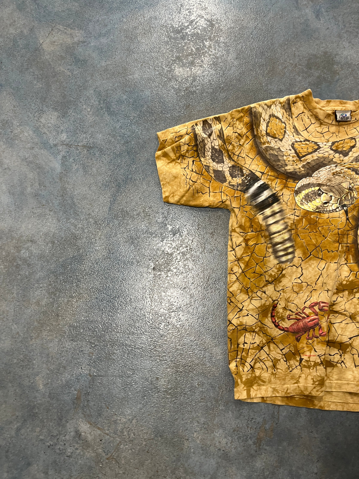 Vintage Liquid Blue Snake Full Print