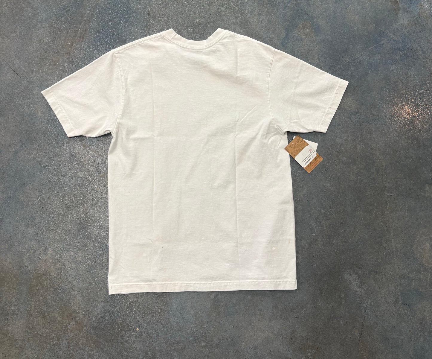 Travis Scott x Mitchell & Ness Texas Longhorns Hand-Drawn T-Shirt White OTF B47